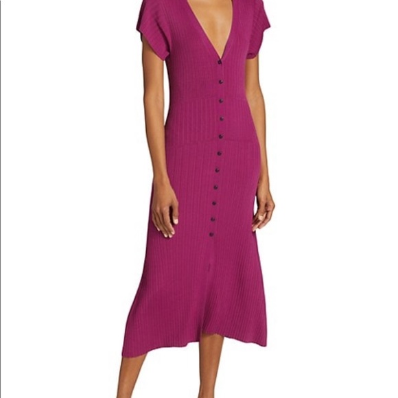 NWT Rag and Bone Esme pink soft knit bodycon sweater dress M - Picture 6 of 7